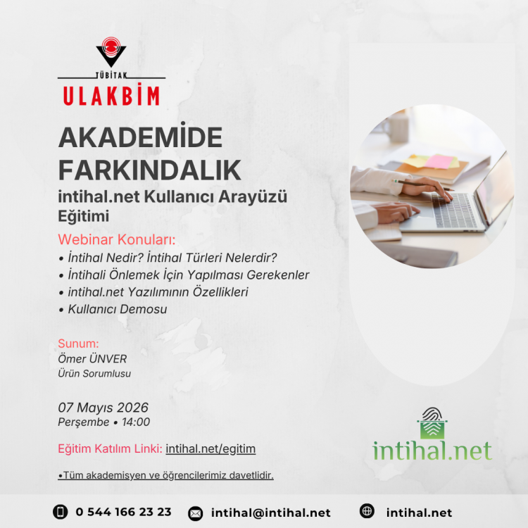 Akademide Farkındalık ve intihal.net Kullanıcı Eğitimi