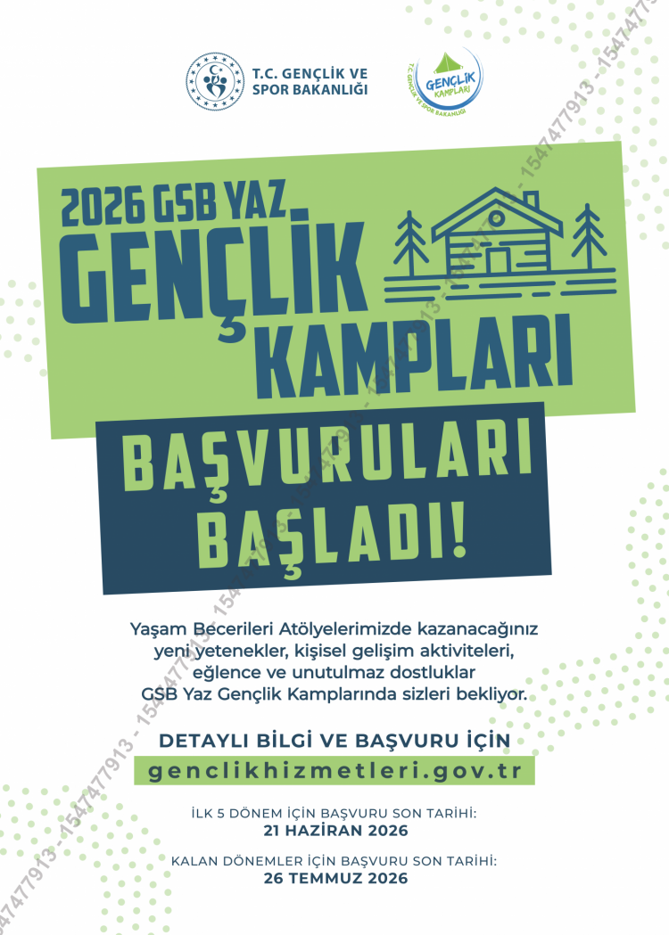Gençlik ve Spor Bakanlığı 2026 Yılı Gençlik Kampları Başvuruları Başladı!